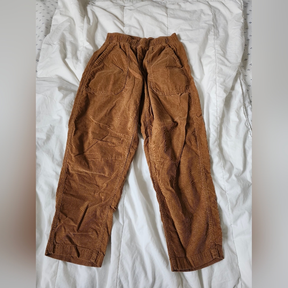 Old Navy Brown Corduroy Cropped Pants